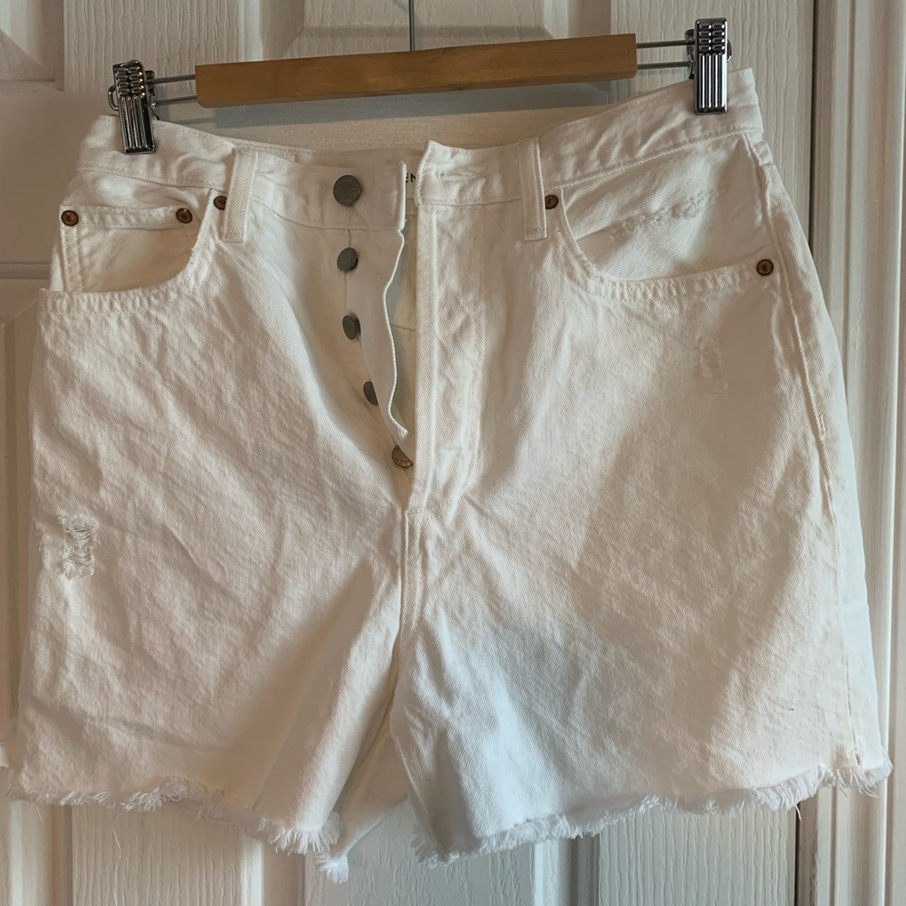 Aritzia denim The Yoko Mid thought short